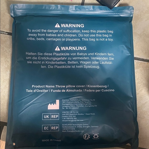 2 Pieces Outdoor Throw Pillow Covers Only Patio Waterproof Cushion Covers - Picture 5 of 5